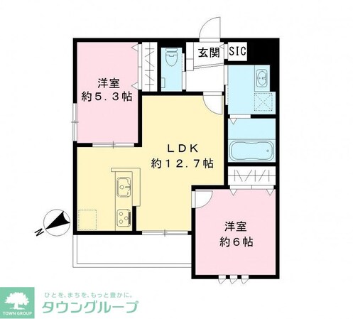 フィカーサ柏の葉の物件間取画像